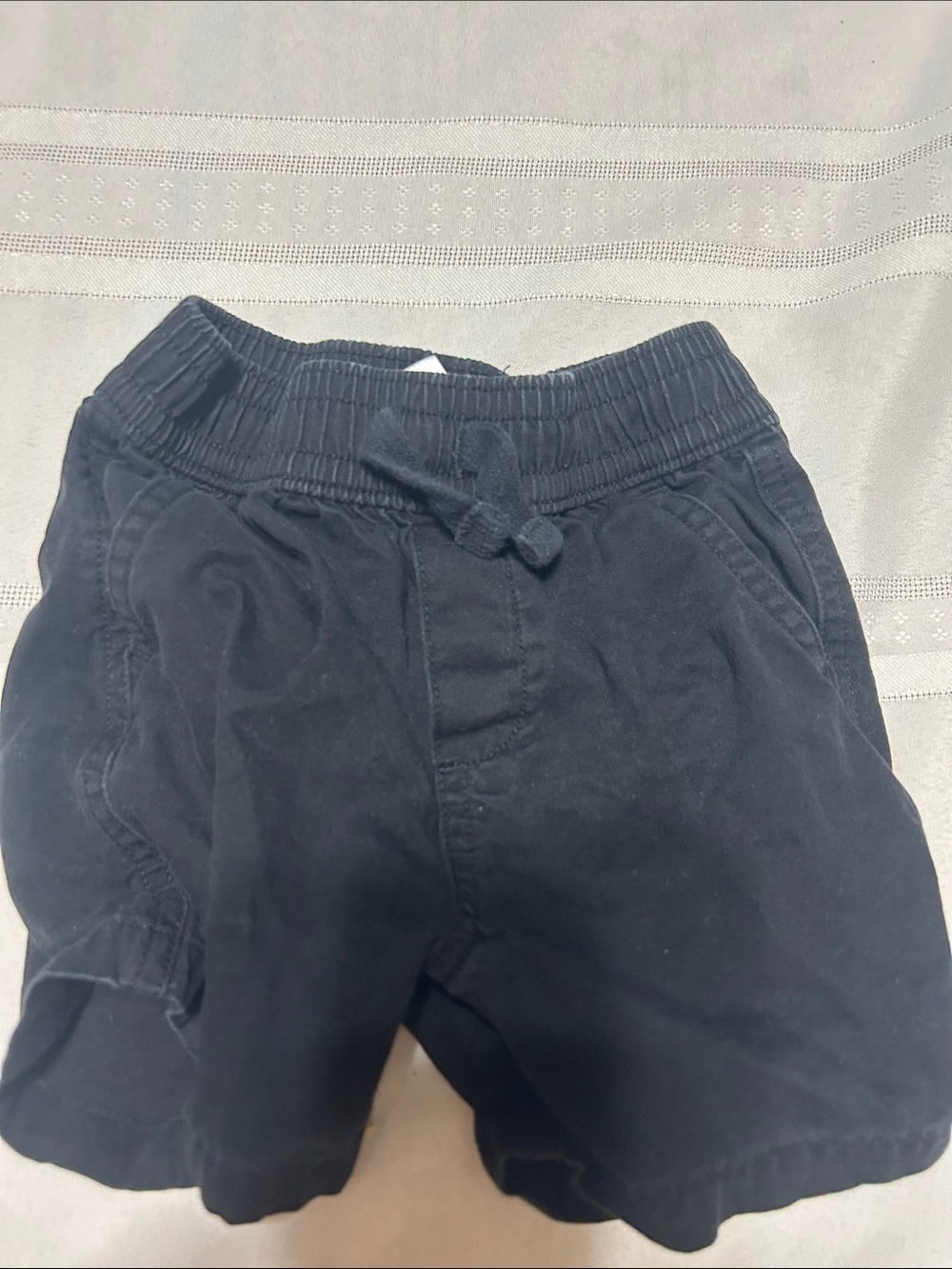 Garanimals Black Elastic Waist Drawstring Shorts for Kids
